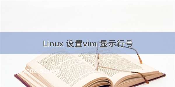 Linux 设置vim 显示行号