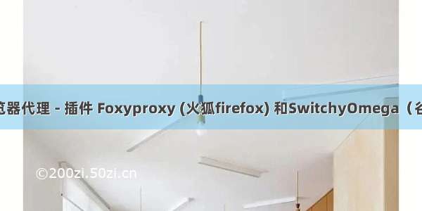 如何设置浏览器代理 - 插件 Foxyproxy (火狐firefox) 和SwitchyOmega（谷歌chrome）