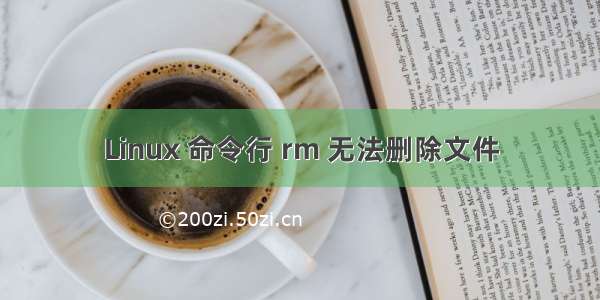 Linux 命令行 rm 无法删除文件