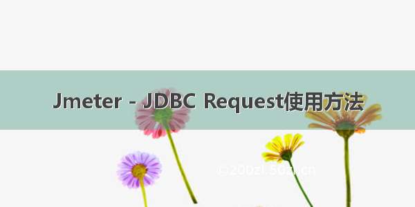 Jmeter - JDBC Request使用方法