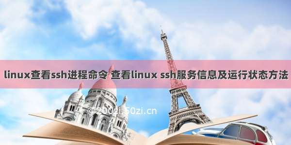 linux查看ssh进程命令 查看linux ssh服务信息及运行状态方法