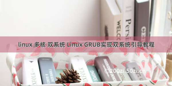 linux 多核 双系统 Linux GRUB实现双系统引导教程