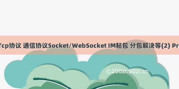 自定义Udp/Tcp协议 通信协议Socket/WebSocket IM粘包 分包解决等(2) ProtocolBuffer