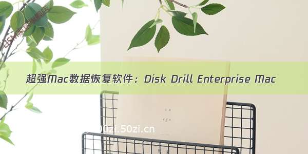 超强Mac数据恢复软件：Disk Drill Enterprise Mac