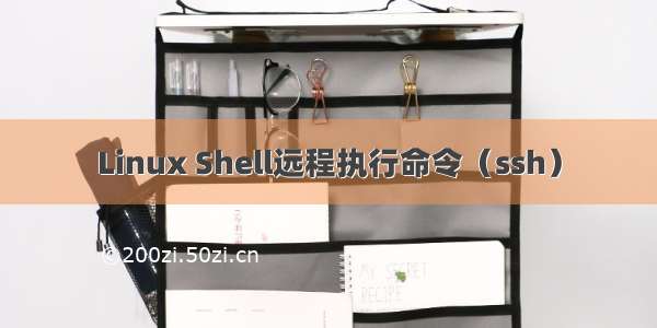 Linux Shell远程执行命令（ssh）