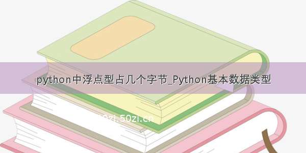 python中浮点型占几个字节_Python基本数据类型