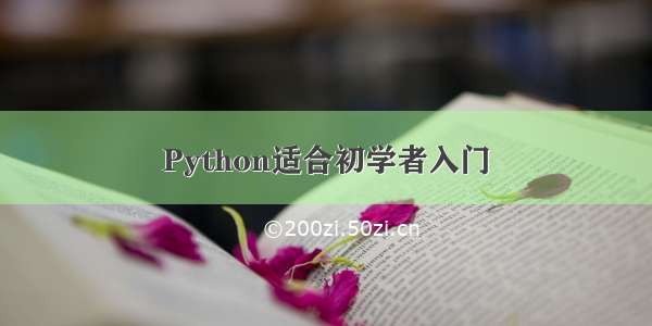 Python适合初学者入门