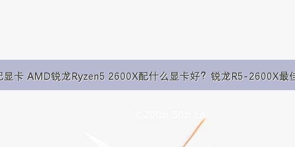 ryzen linux 搭配显卡 AMD锐龙Ryzen5 2600X配什么显卡好？锐龙R5-2600X最佳显卡搭配知识...