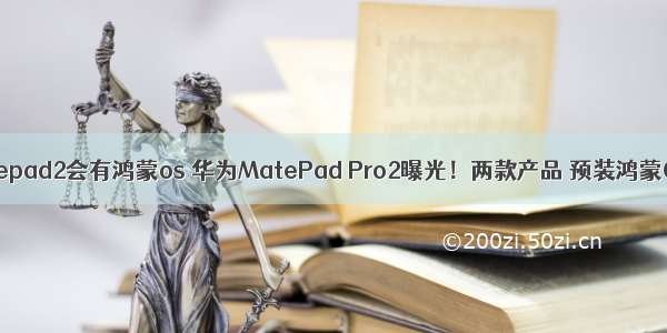matepad2会有鸿蒙os 华为MatePad Pro2曝光！两款产品 预装鸿蒙OS