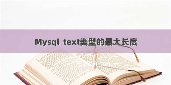 Mysql  text类型的最大长度