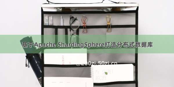 基于Apache ShardingSphere打造分布式数据库