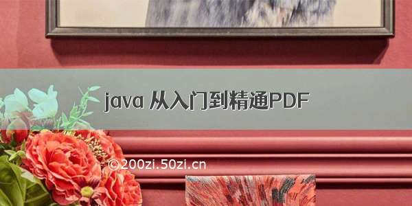 java 从入门到精通PDF