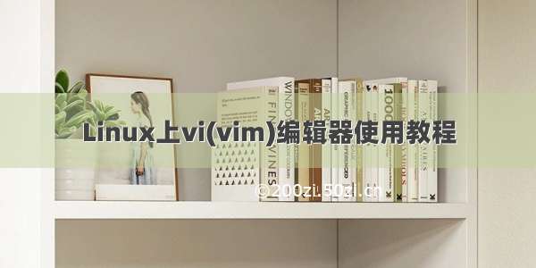 Linux上vi(vim)编辑器使用教程