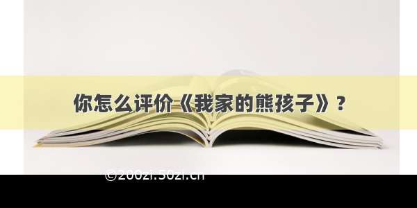 你怎么评价《我家的熊孩子》？