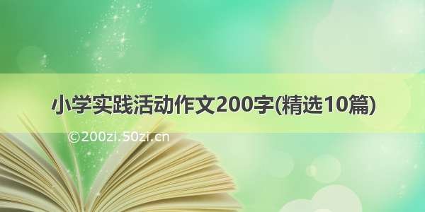 小学实践活动作文200字(精选10篇)