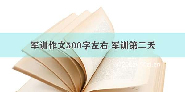 军训作文500字左右 军训第二天