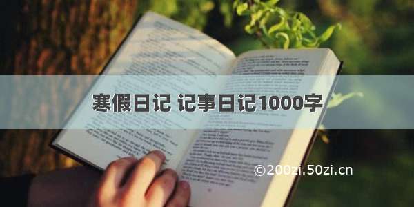 寒假日记 记事日记1000字