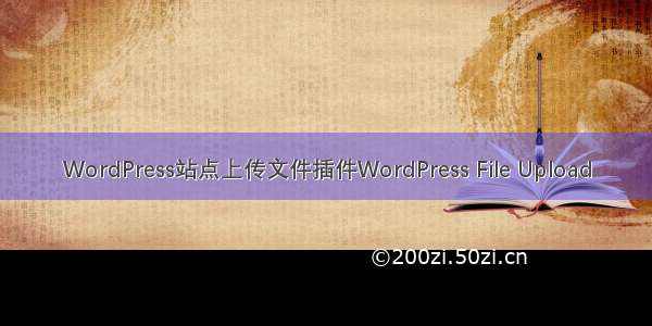 WordPress站点上传文件插件WordPress File Upload