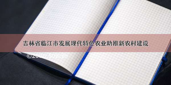 吉林省临江市发展现代特色农业助推新农村建设