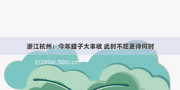 浙江杭州：今年蛏子大丰收 此时不吃更待何时