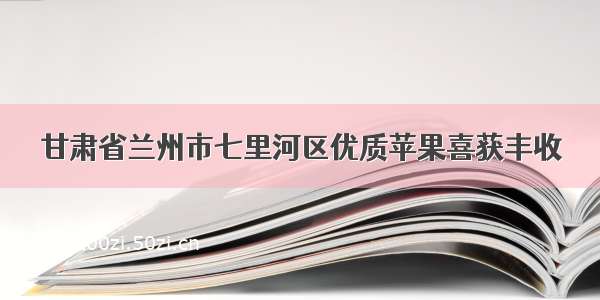 甘肃省兰州市七里河区优质苹果喜获丰收