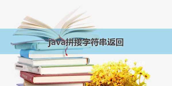 java拼接字符串返回