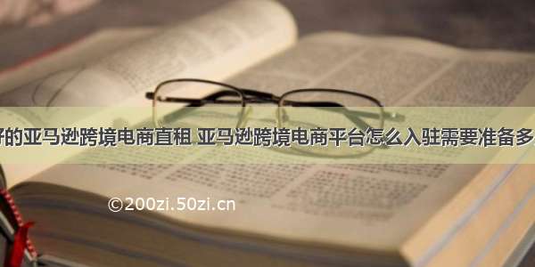 地段好的亚马逊跨境电商直租 亚马逊跨境电商平台怎么入驻需要准备多少费用