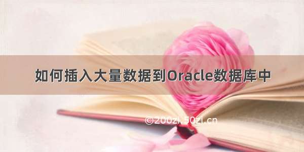 如何插入大量数据到Oracle数据库中