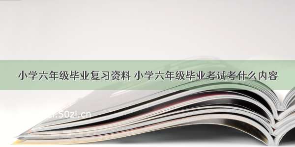 小学六年级毕业复习资料 小学六年级毕业考试考什么内容