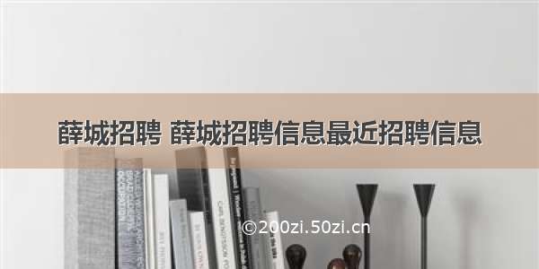 薛城招聘 薛城招聘信息最近招聘信息