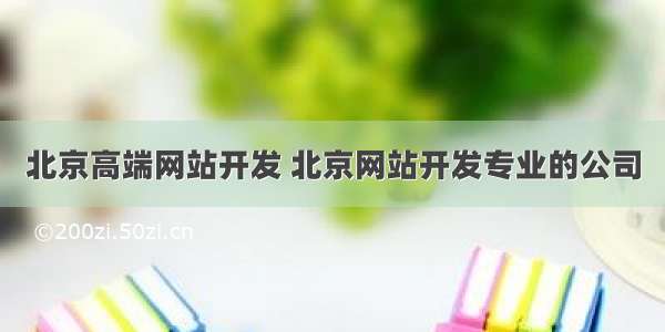北京高端网站开发 北京网站开发专业的公司
