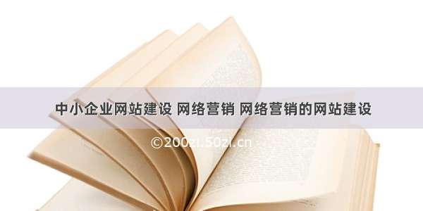 中小企业网站建设 网络营销 网络营销的网站建设