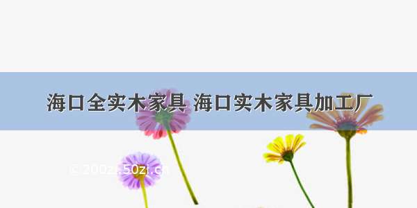 海口全实木家具 海口实木家具加工厂