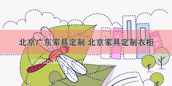 北京广东家具定制 北京家具定制衣柜