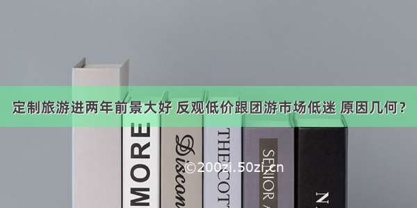 定制旅游进两年前景大好 反观低价跟团游市场低迷 原因几何？