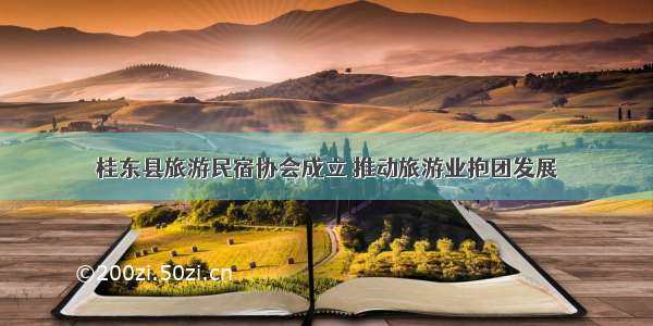 桂东县旅游民宿协会成立 推动旅游业抱团发展