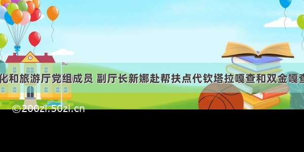 自治区文化和旅游厅党组成员 副厅长新娜赴帮扶点代钦塔拉嘎查和双金嘎查考察调研