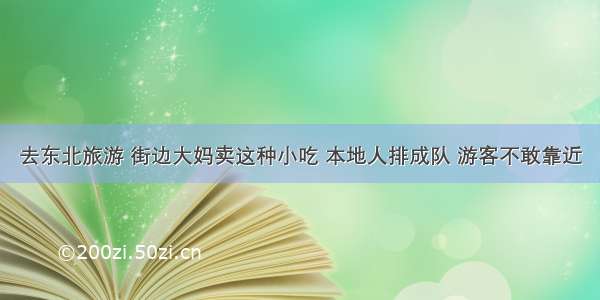 去东北旅游 街边大妈卖这种小吃 本地人排成队 游客不敢靠近