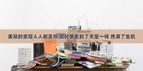 美丽的景观人人都喜欢 就好像看到了天堂一样 充满了生机