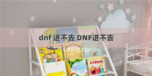 dnf 进不去 DNF进不去