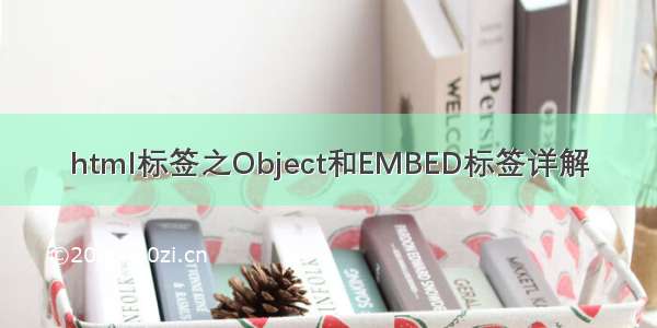 html标签之Object和EMBED标签详解