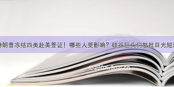 特朗普冻结四类赴美签证！哪些人受影响？硅谷巨头们怒批目光短浅