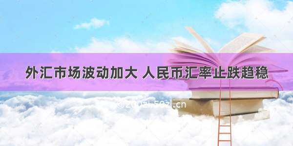 外汇市场波动加大 人民币汇率止跌趋稳