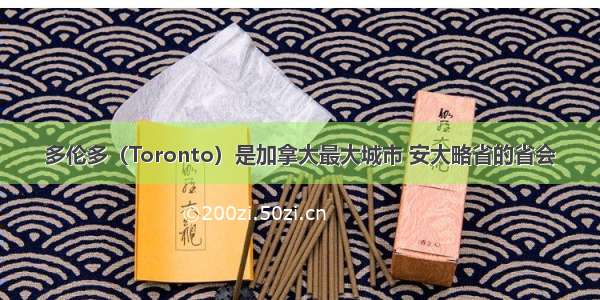 多伦多（Toronto）是加拿大最大城市 安大略省的省会