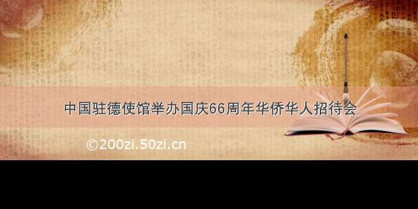 中国驻德使馆举办国庆66周年华侨华人招待会