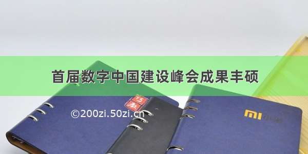 首届数字中国建设峰会成果丰硕