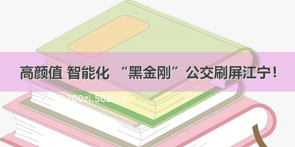 高颜值 智能化 “黑金刚”公交刷屏江宁！