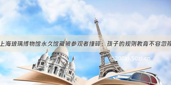 上海玻璃博物馆永久馆藏被参观者撞碎：孩子的规则教育不容忽视