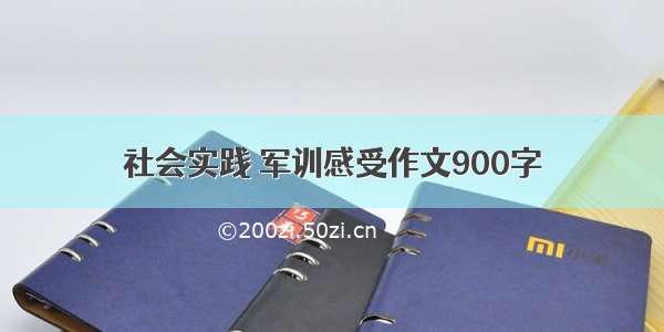 社会实践 军训感受作文900字