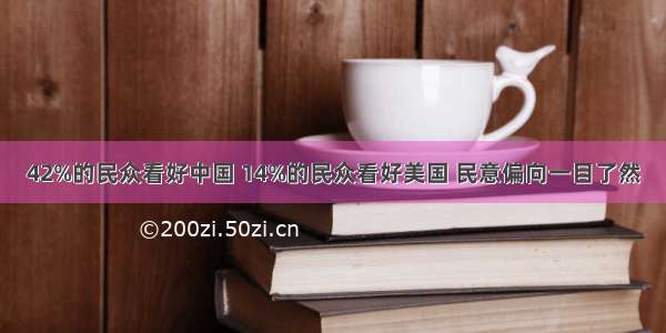 42%的民众看好中国 14%的民众看好美国 民意偏向一目了然